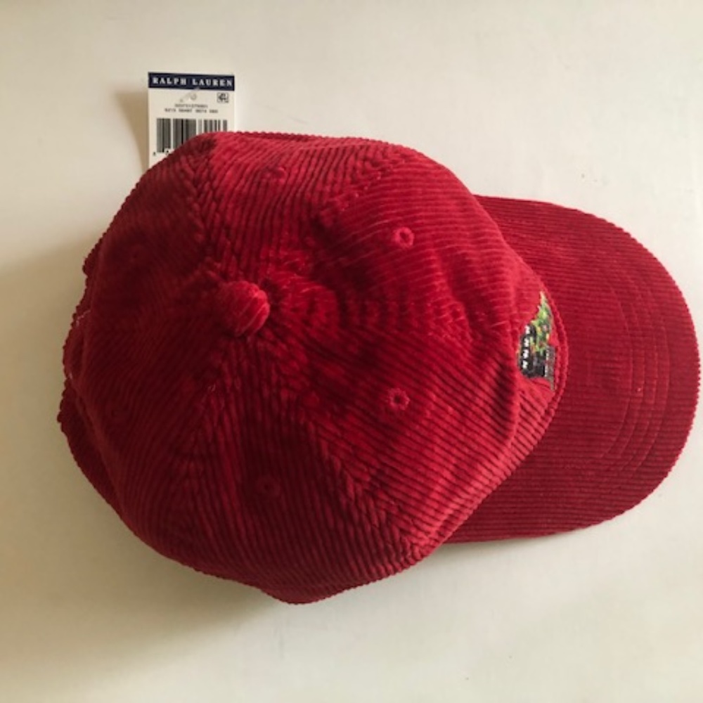 Polo Ralph Lauren Bear Corduroy Baseball Youth Cap - Picture 2 of 6